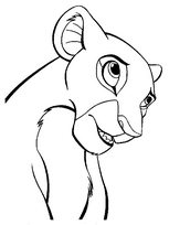 coloriage nala la tigresse